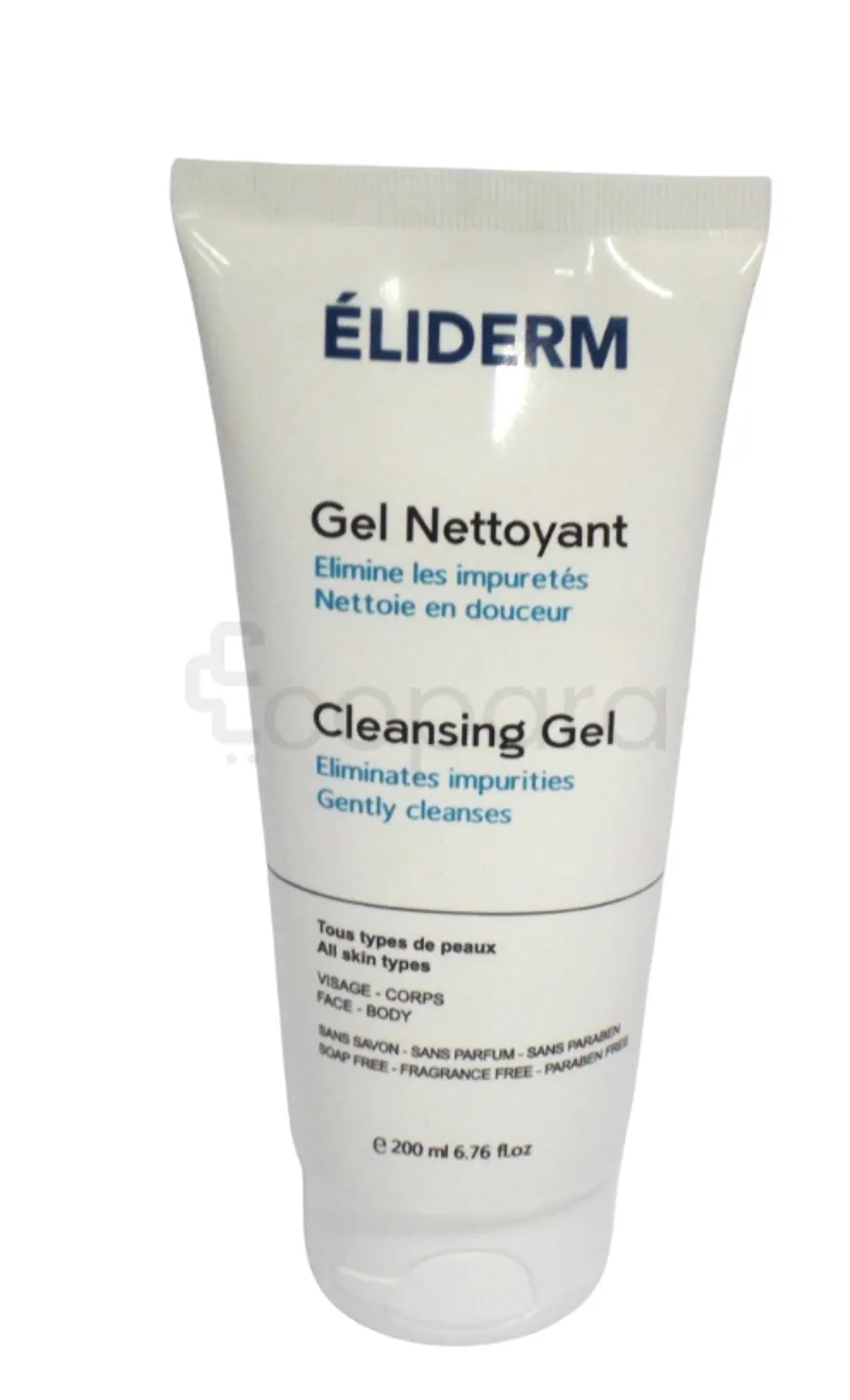 ELIDERM GEL NETTOYANT 200ML