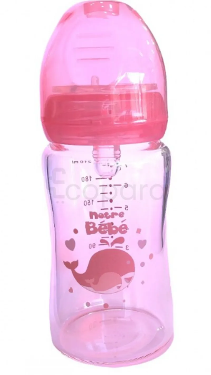 NOTRE BEBE FEEDING BOTTLE EN VERRE 210ML/70Z REFERENCE BD171A
