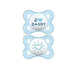 MAM SUCETTES ORIGINAL LOVE & AFFECTION 0-6MOIS BOITE DE 2 BOY REFERENCE SH20003
