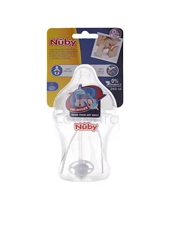 NUBY BIBERON COL LARGE ANTI-REFLUX ET ANTI-COLIQUE +0MOIS 240ML REFERENCE 24-ID1143