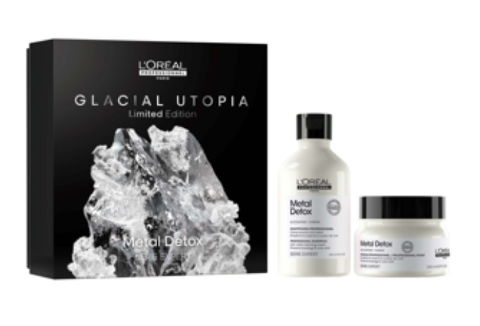L'OREAL COFFRET GLACIAL UTOPIA LIMITED EDITION METAL DETOX SERIE EXPERT SHAMPOOING 300ML + MASQUE 250ML