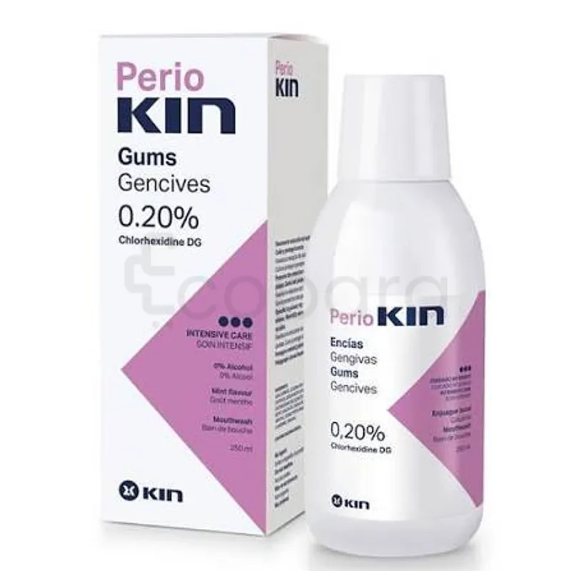 PERIO KIN BAINE DE BOUCHE 0.20% CHLORHEXIDINE DG + 0.1% CPC SOIN INTENSIF 250ML