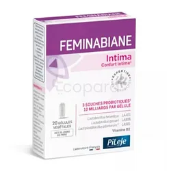 PILEJE FEMINABIANE INTIMA CONFORT INTIME 3 SOUCHES PROBIOTIQUES 10 MILLIARDS BOITE DE 20 GELLULES