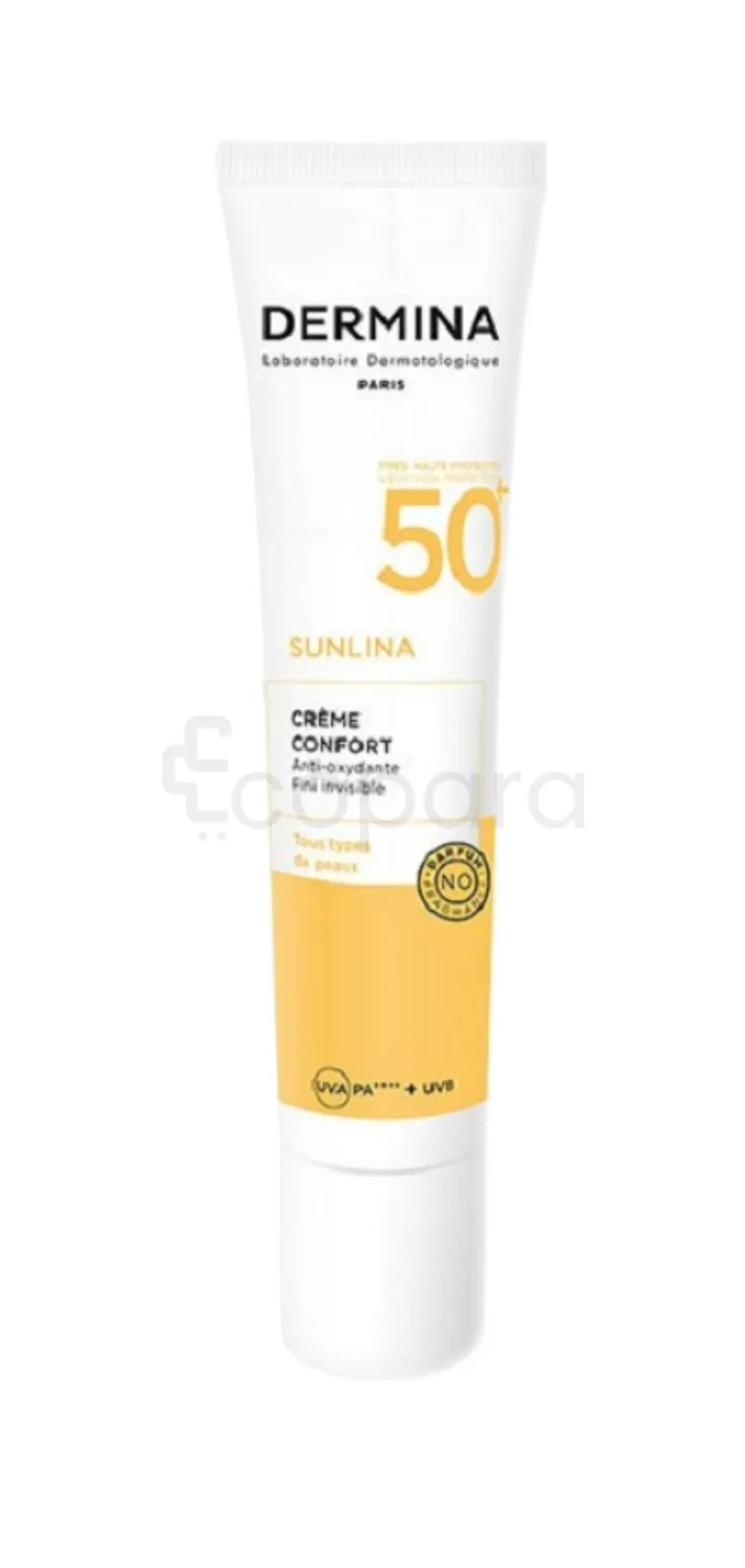 DERMINA SUNLINA CREME CONFORT INVISIBLE SPF50 40ML