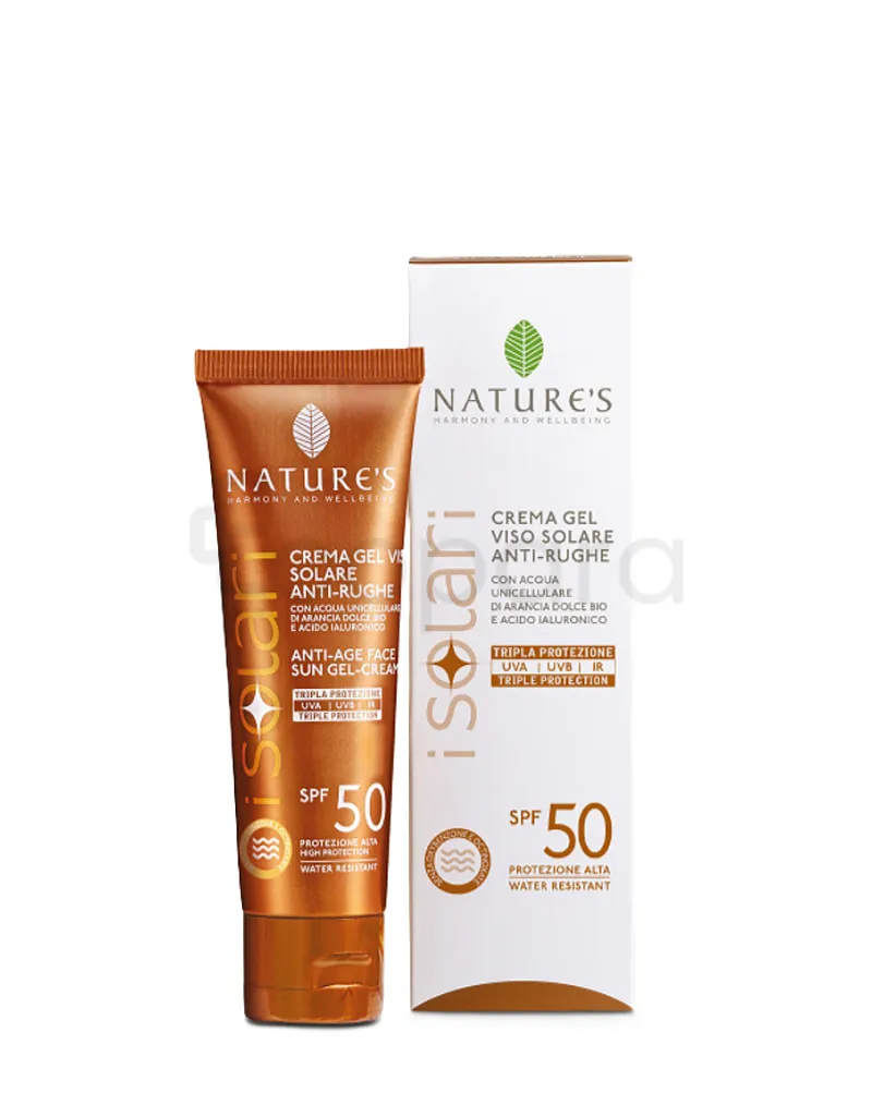 NATURE'S ISOLARI GEL CREME VISAGE ANTI-AGE SPF50 50ML