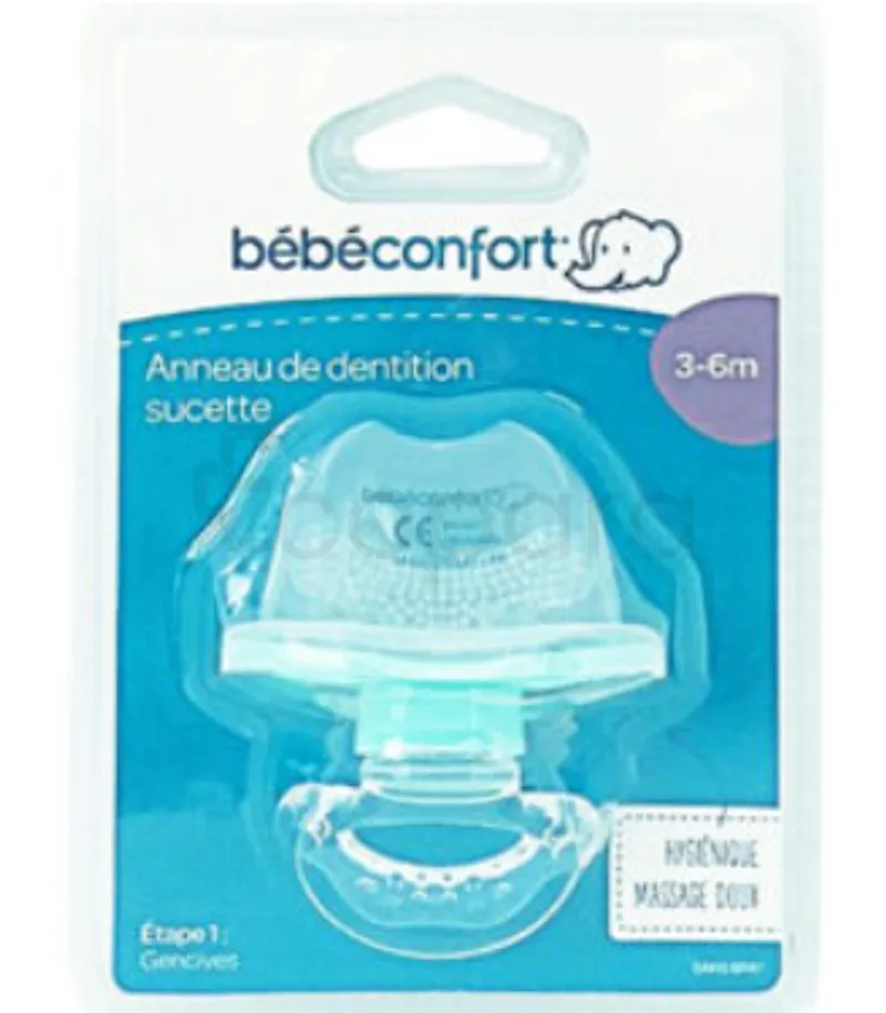 BEBE CONFORT ANNEAU DE DENTITION SUCETTE ETAPE 1 BLEU 3-6MOIS REFERENCE 0279