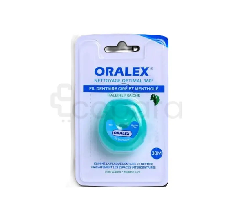 ORALEX FIL DENTAIRE CIRÉ ET MENTHOLE 30M REFERENCE W031