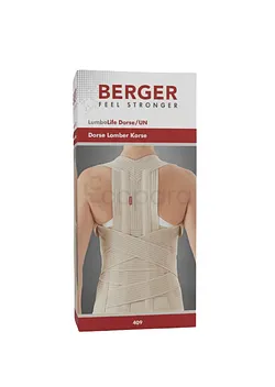 BERGER CEINTURE DORSOLOMBAIRE BEIGE STANDARD REFERENCE BG409