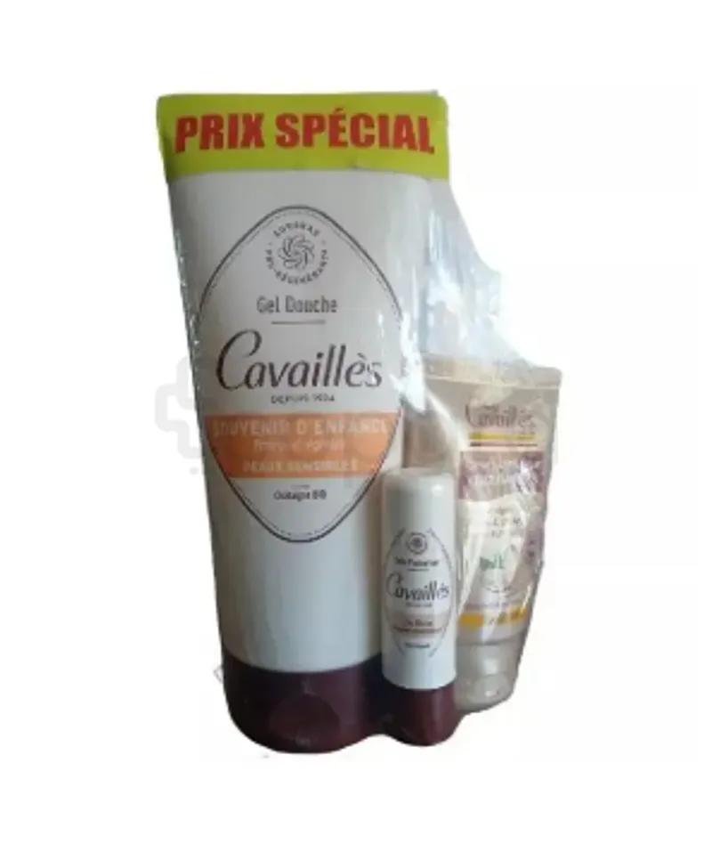 ROGE CAVAILLES PACK GEL DE DOUCHE SOUVENIR D'ENFANCE 200ML + BAUME A LEVRES 5.5ML + CREME MAINS ET ONGLES VELOUTANTE 50ML