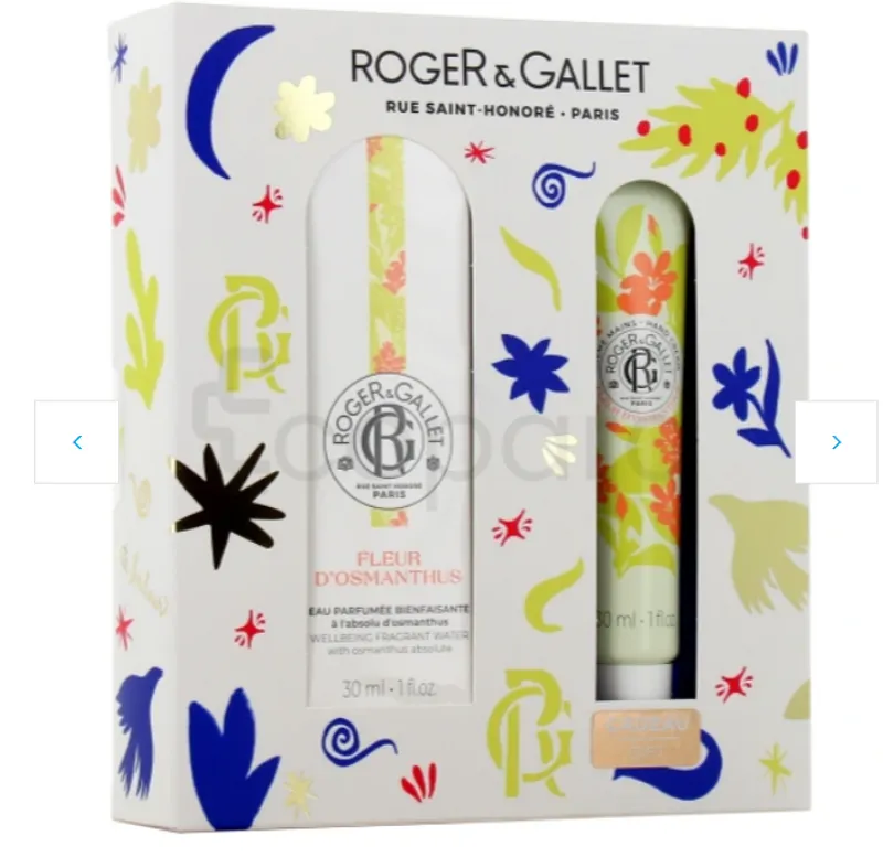 ROGER ET GALLET COFFRET FLEUR DE FIGUIER EAU PARFUMEE BIENFAISANTE 30ML + CRÈME MAINS BIENFAISANTE 30ML