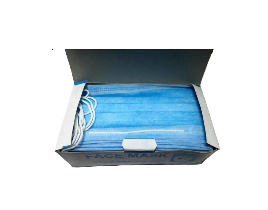 FACE MASK MASQUE SURGICAL DISPOSABLE BOITE DE 100
