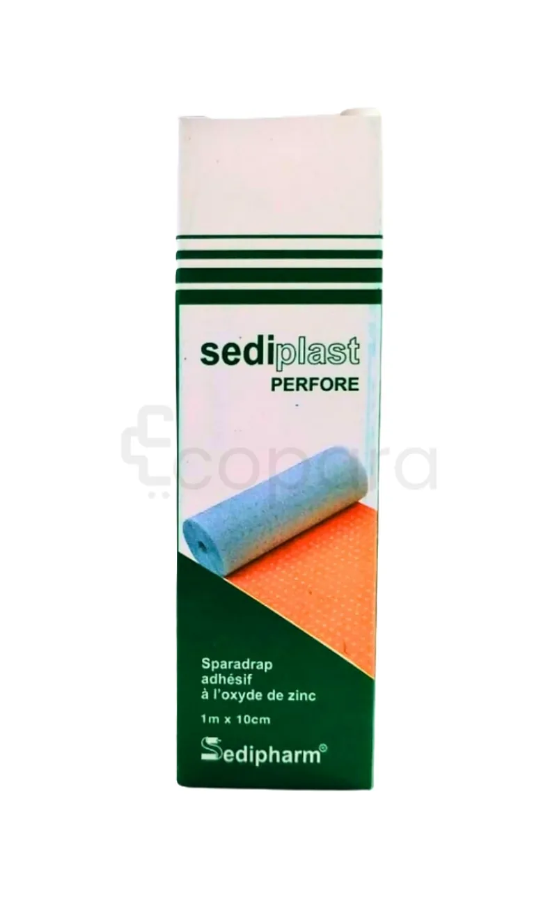 SEDIPLAST PERFORE 1M*10CM ROUGE