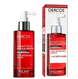 VICHY DERCOS AMINEXIL CLINICAL REGEN BOOSTER 1.5 AMINEXIL GINGER + NIACINAMIDE SERUM REGENERATIF CAPILLAIRE 90ML