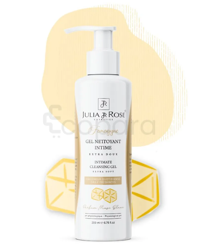JULIA AND ROSE GEL INTIME MUSC BLANC 200ML