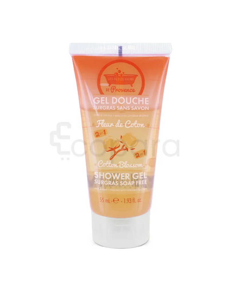 LES PETITS BAINS DE PROVENCE GEL DOUCHE SURGRAS SANS SAVON FLEUR DE COTON 50ML