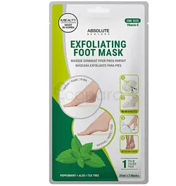 ABSOLUTE NEW YORK EXFOLIATING FOOT MASK MASQUE GOMMANT POUR PIEDS PARFAIT ONE SIZE VITAMINE E REFERENCE A613