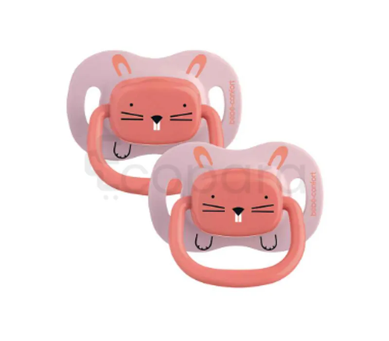 BEBE CONFORT SUCETTES REVERSIBLES SILICONE ANIMALS ROSE 6-18MOIS