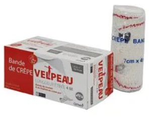 CREPE VELPEAU LARGEUR 6-7CM ROUGE