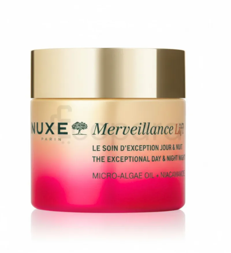 NUXE MERVEILLANCE LIFT LE SOIN D'EXCEPTION JOUR ET NUIT MICRO-ALGAE OIL NIACINAMIDE 75ML