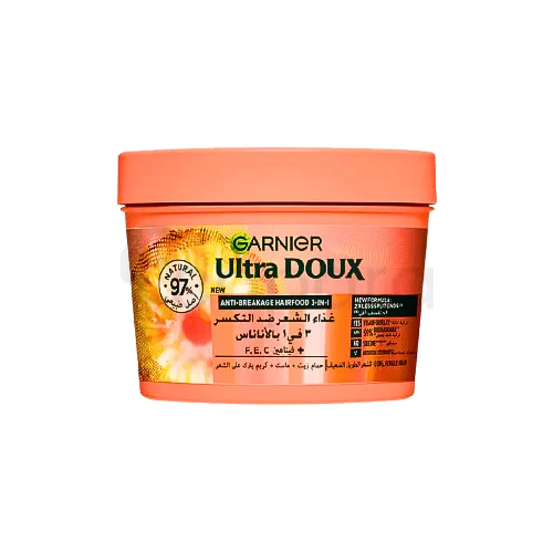 GARNIER ULTRA DOUX HAIR FOOD ANANAS + VITAMINES C E & F 390ML