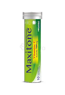 MAXITONE VITAMINE C ACEROLA 500MG BOITE DE 10 COMPRIMES EFFERVESCENTS