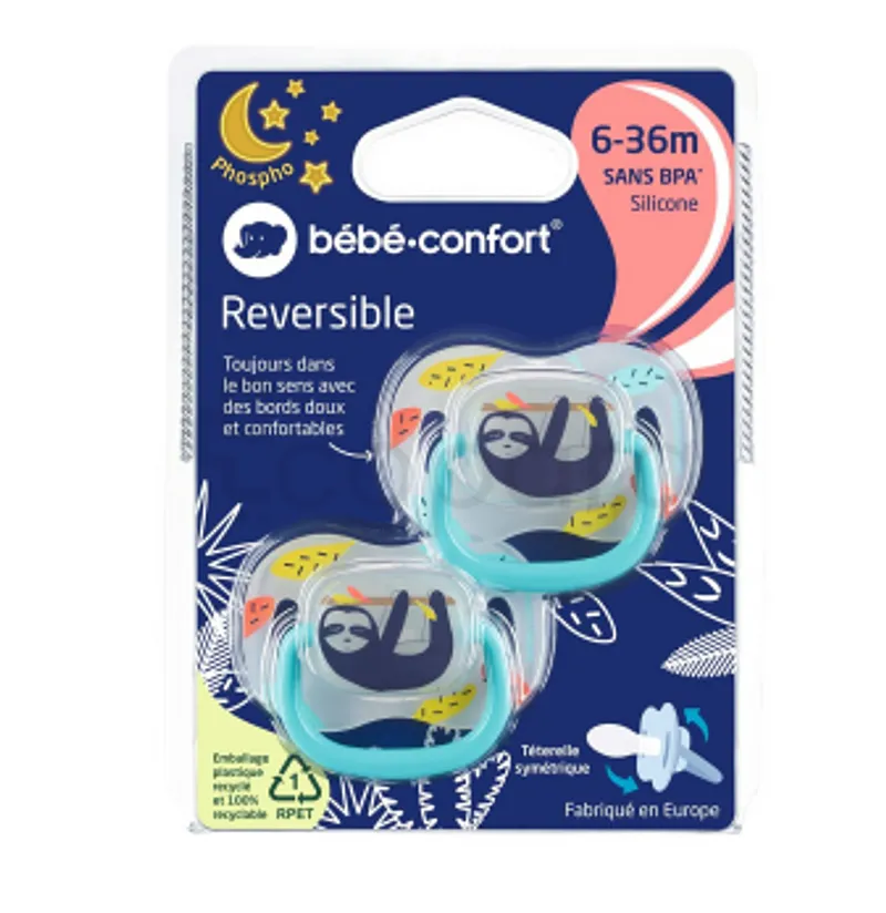BEBE CONFORT SUCETTES REVERSIBLES PHOSPHO 6-36MOIS
