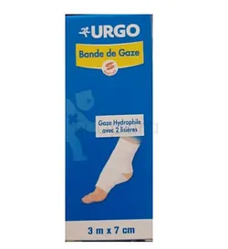 URGO BANDE DE GAZE 3M*7CM