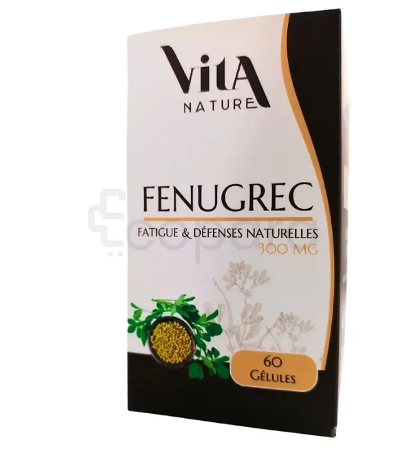 VITA NATURE FENUGREC 300MG BOITE DE 60 GELULES