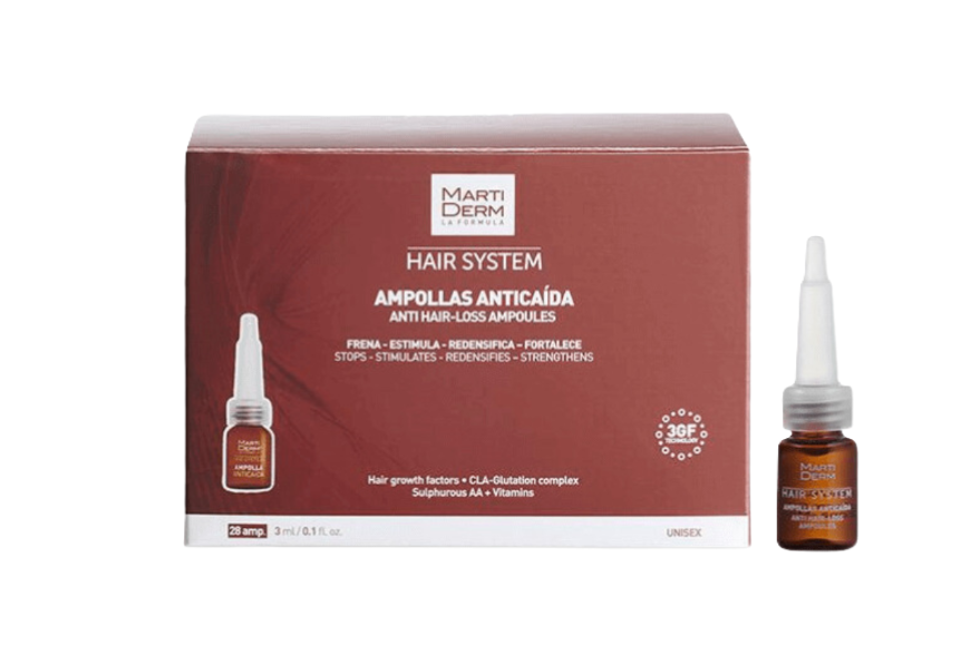 MARTIDERM HAIR SYSTEM ANTI-CHUTE BOITE DE 28 AMPOULES