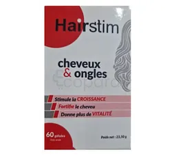 HAIRSTIM CHEVEUX & ONGLES BOITE DE 60 GELULES 