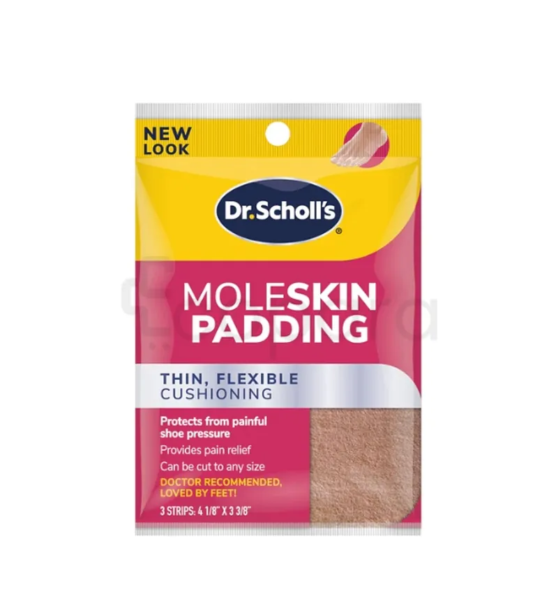 DR SCHOLL'S MOLESKIN PADDING PLUS STRIPS BOITE DE 3