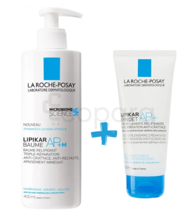LA ROCHE POSAY LIPIKAR BAUME AP+M 400ML+LIPIKAR AP+ SYNDET 100ML