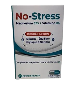 NO-STRESS MAGNESIUM 375 + VITAMINE B6 BOITE DE 30 GELULES
