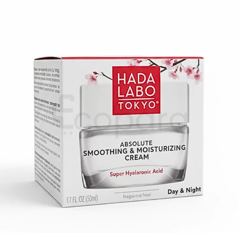 HADA LABO TOKYO JAPAN'S N°1 SKIN CARE LINE ABSOLUTE SMOOTHING AND MOISTURIZING CREAM JOUR ET NUIT SUPER HYALURONIC ACID 50ML