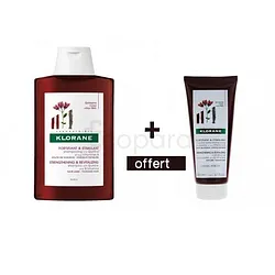 KLORANE QUININE ET AUX VITAMINES B PACK SHAMPOOING 200ML + BAUME APRES SHAMPOOING 50ML