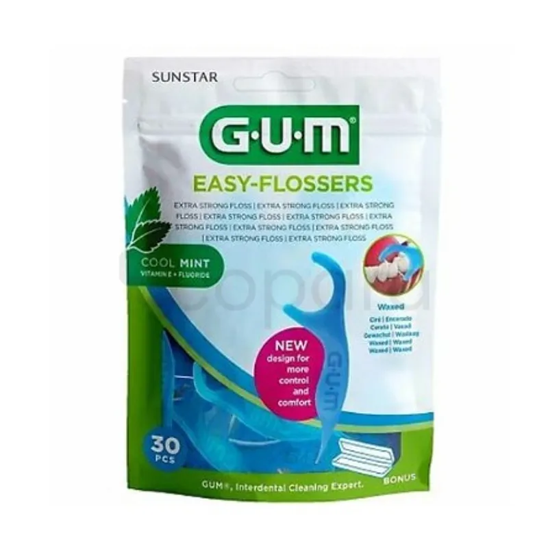 GUM EASY FLOSSERS MENTHOLE CIRE BOITE DE 30 REFERENCE 890