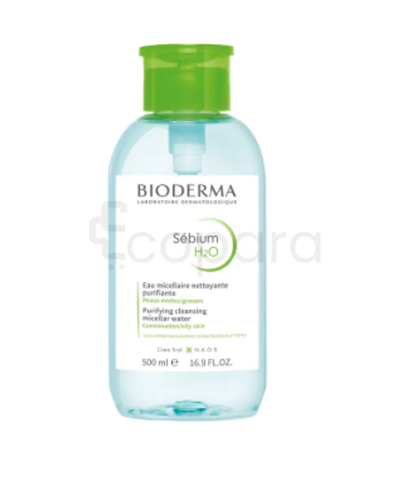 BIODERMA SEBIUM H2O SOLUTION MICELLAIRE 500ML POMPE