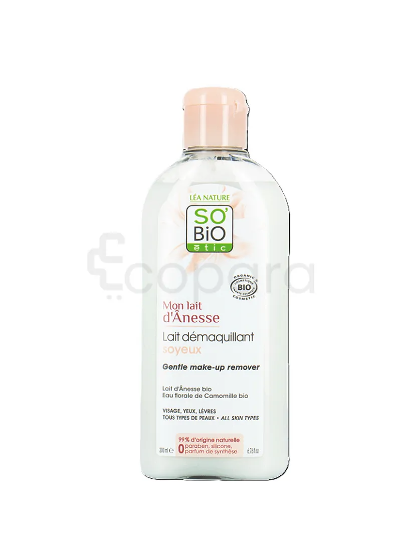 SO'BIO ETIC MON LAIT D'ANESSE LAIT DEMAQUILLANT 200ML