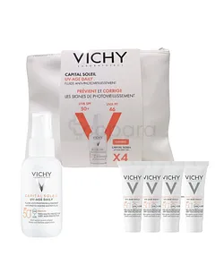 VICHY PACK CAPITAL SOLEIL UV AGE DAILY 40ML + VICHY CAPITAL SOLEIL UV AGE DAILY 3ML BOITE DE 4