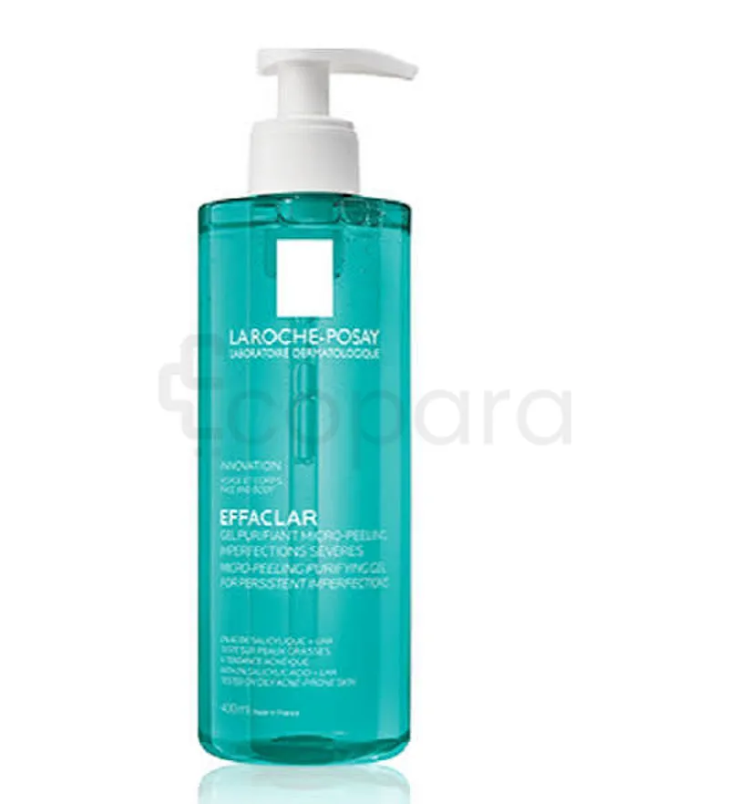 LA ROCHE-POSAY EFFACLAR GEL PURIFIANT MICRO-PEELING PEAU GRASSE ACNÉIQUE 400ML