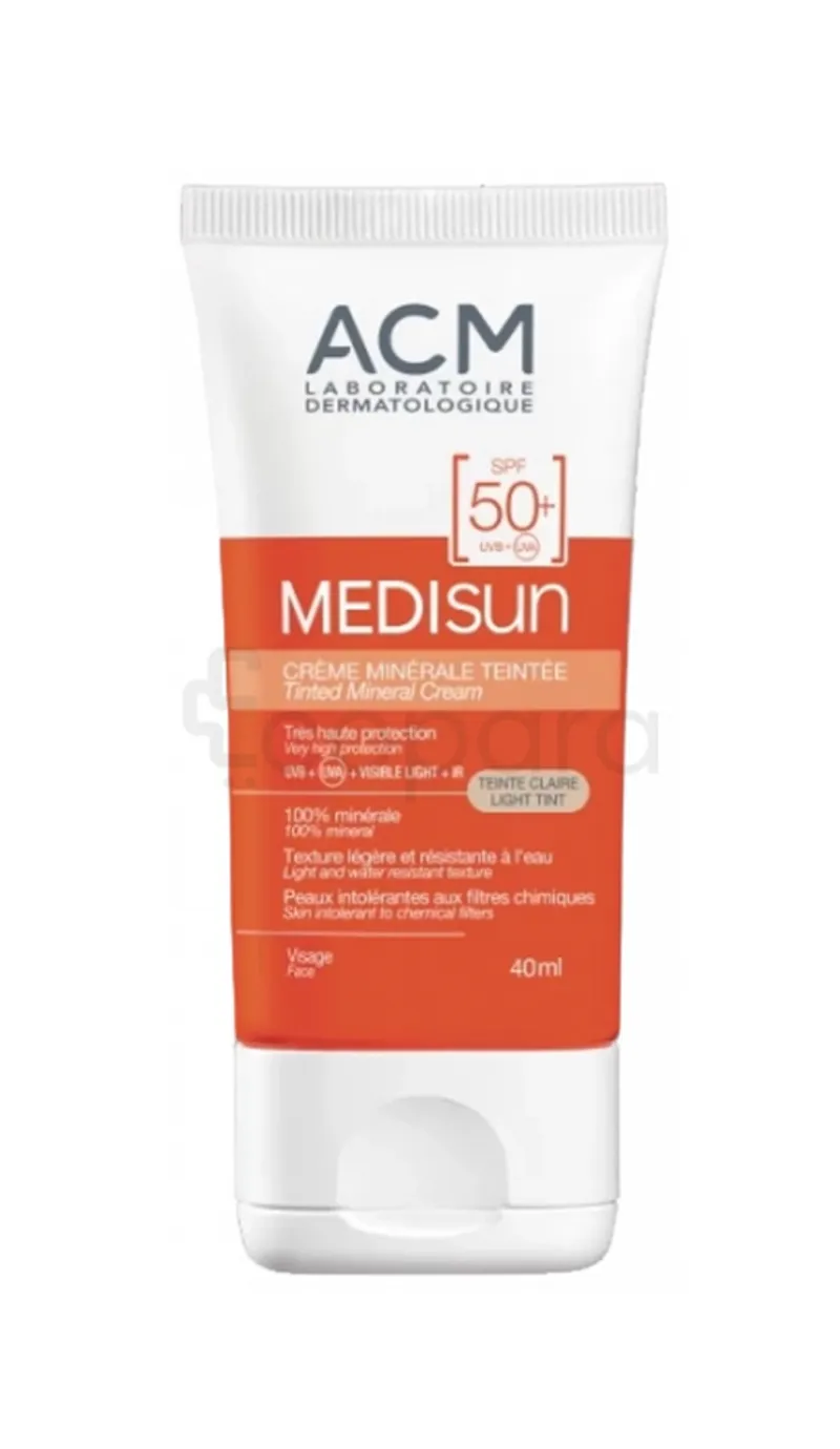 ACM MEDISUN CREME MINERALE TEINTEE TEINTE CLAIRE SPF 50+ 40ML