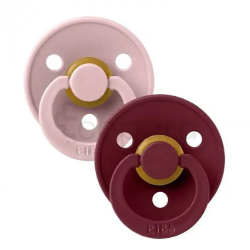 BIBS SUCETTE PINK PLUM ELDERBERRY 6-18MOIS BOITE DE 2