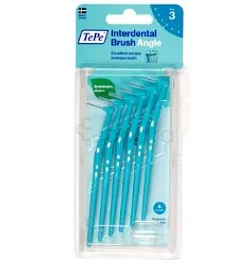 TEPE INTERDENTAL ANGLE BLEU 0.6MM TAILLE 3 BOITE DE 6