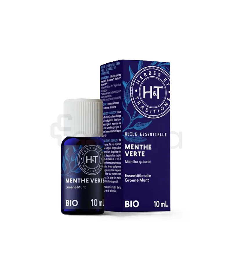 H&T HUILE ESSENTIELLE MENTHE VERTE BIO 10ML