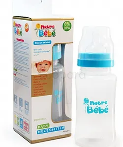 NOTRE BEBE BIBERON PLASTIQUE FEEDING BOTTLE AVEC POIGNEE PM 120ML/4OZ REFERENCE C10