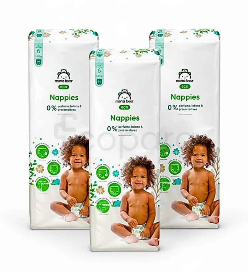 MAMA BEAR COUCHES ECOLOGIQUES BEBE TAILLE 6 BOITE DE 40
