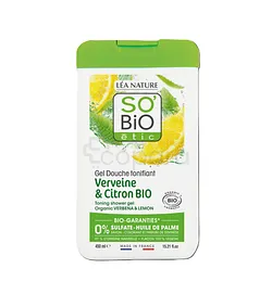 SO BIO GEL DOUCHE TONIFIANT VERVEINE ET CITRON BIO 450ML