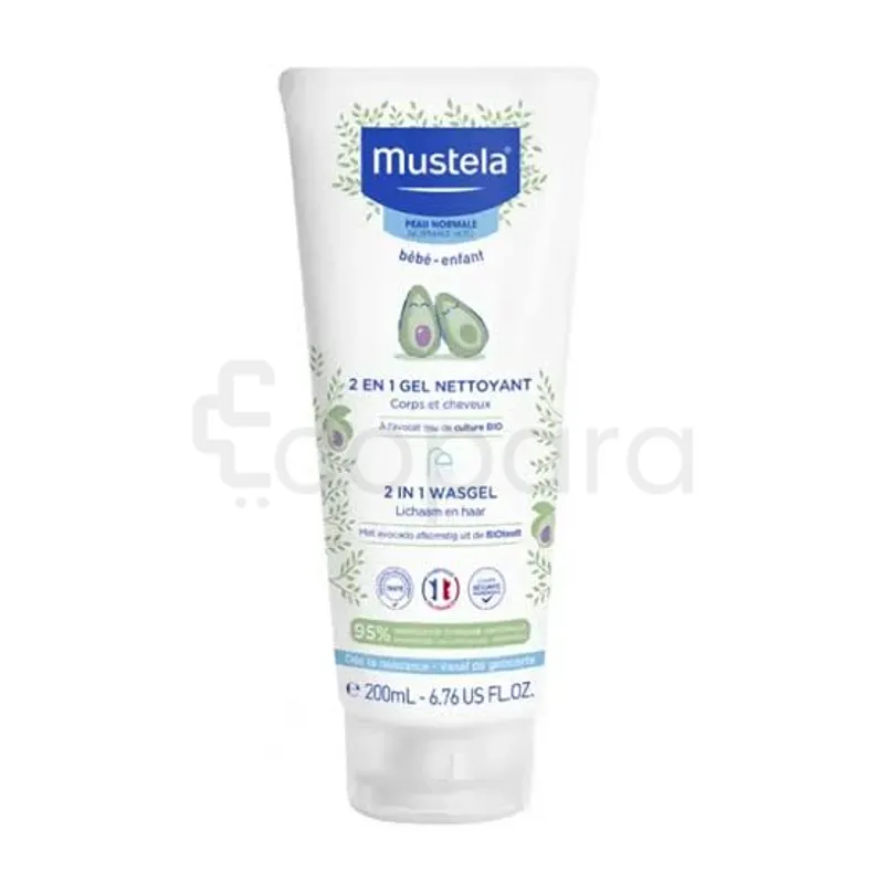 MUSTELA 2 EN 1 GEL NETTOYANT CHEVEUX ET CORPS 200ML