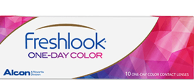 FRESHLOOK ONE-DAY COLOR CONTACT LENSES BLUE PWR REFERENCE N0711964202701 BOITE DE 10