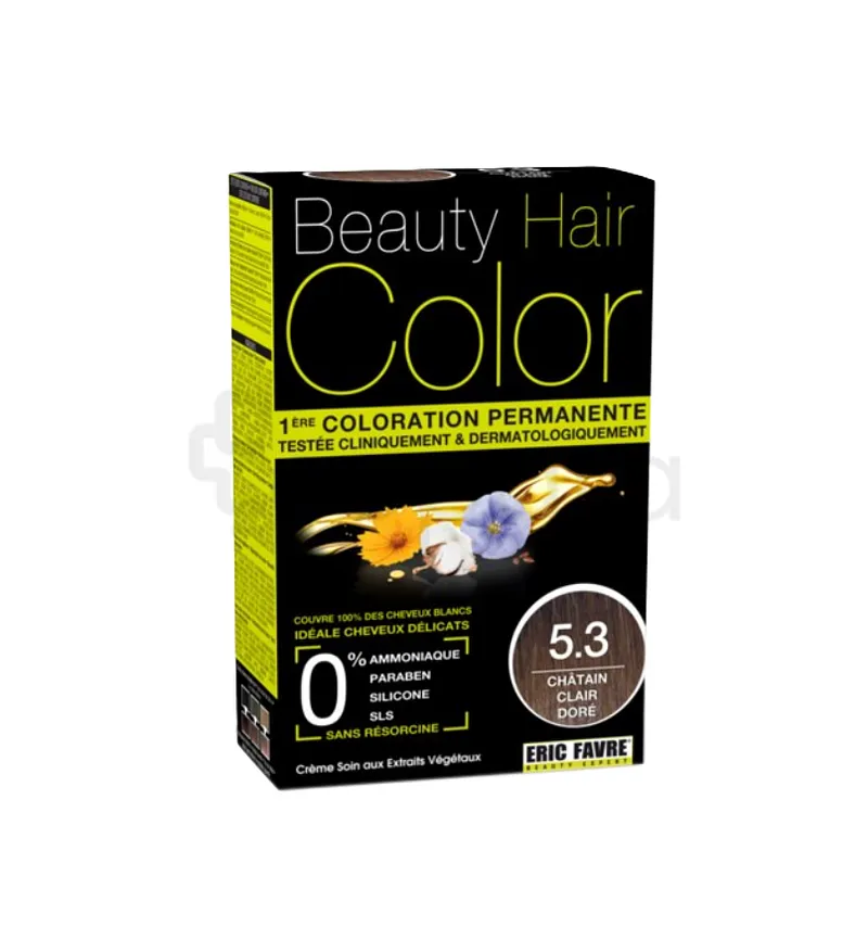 BEAUTY HAIR COLOR NUMERO 5.3 CHATAIN CLAIR DORE